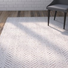 Union Rustic Sigrid Hand-Woven Ivory Area Rug UNRS3002